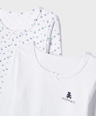 Tee-shirt lingerie à manches longues fille (lot de 2) - LuluCastagnette vue2 - LULU CASTAGNETTE GEMO FOR GOOD - GEMO