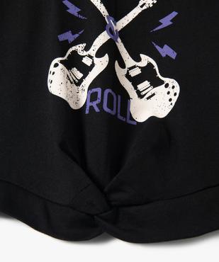 Tee-shirt fille à manches courtes avec motif rock - ACDC vue2 - ACDC - GEMO
