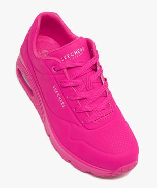 Baskets femme unies avec semelle à bulle d'air translucide - Skechers vue5 - SKECHERS - GEMO