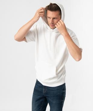 Sweat homme à capuche à manches courtes vue1 - GEMO (HOMME) - GEMO