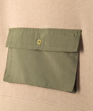 Sweat à capuche avec poche à rabat sur l’avant garçon vue4 - GEMO (ENFANT) - GEMO