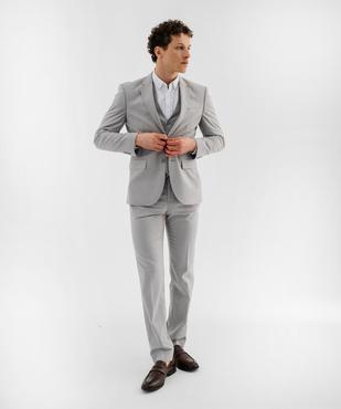 Veste de costume coupe droite en matière extensible homme vue4 - GEMO 4G HOMME - GEMO