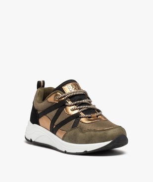 Baskets femme multicolores avec lacets passants - Banana Moon vue2 - B&M BY BANANA M - GEMO