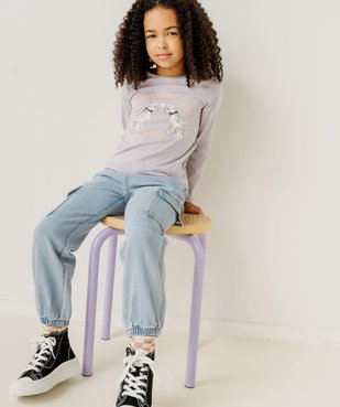 Jean cargo parachute fille vue4 - GEMO (ENFANT) - GEMO