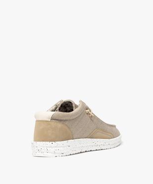 Tennis en toile look chaussures bateau homme vue4 - URBAN STEPS - GEMO