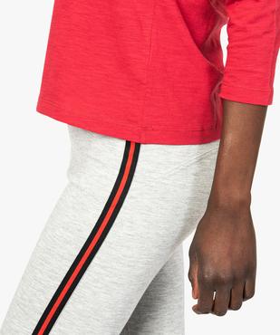 Legging femme chiné à effet push-up vue2 - FOLLOW ME - GEMO