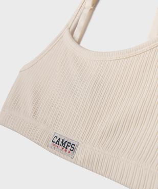 Brassière en coton stretch à fines bretelles fille - Camps United vue2 - CAMPS GEMO FOR GOOD - GEMO