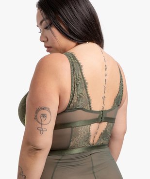 Body femme en tulle et dentelle - Gémo x Lalaa Misaki vue2 - GEMO(HOMWR FEM) - GEMO