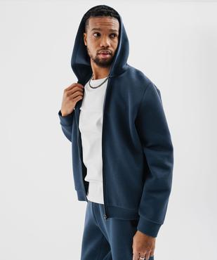Sweat zippé à capuche homme vue2 - GEMO (HOMME) - GEMO