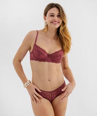 Soutien-gorge corbeille en dentelle avec armatures bonnets souples vue1 - GEMO(HOMWR FEM) - GEMO