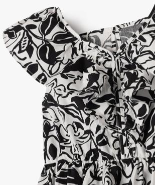 Robe à volants à motifs fleuris fille vue2 - GEMO (ENFANT) - GEMO