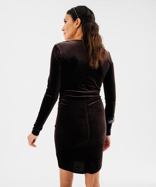 Robe courte velours femme vue4 - GEMO(FEMME PAP) - GEMO