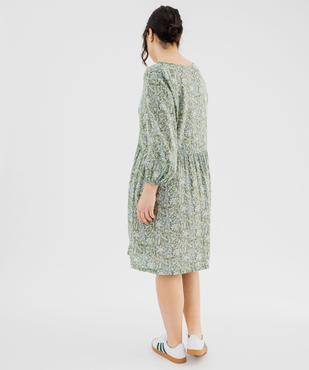 Robe imprimée à manches courtes femme grande taille vue3 - GEMO (G TAILLE) - GEMO