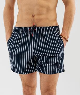 Short de bain rayé homme - LuluCastagnette vue2 - LULU CASTAGNETTE G4G D - GEMO