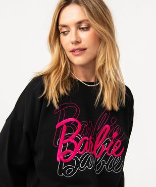 Sweat ample avec inscriptions brodées femme - Barbie vue2 - BARBIE - GEMO