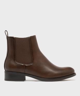 Boots Chelsea à petit talon et zip femme - Valentina Baldano vue1 - VALENTINA BALDA - GEMO