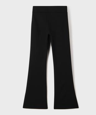 Pantalon flare extensible fendu et à taille élastique fille vue3 - GEMO (JUNIOR) - GEMO