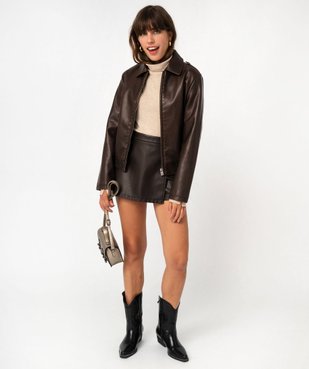 Pull fin en viscose à col roulé femme vue5 - GEMO 4G FEMME - GEMO