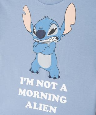 Pyjashort bicolore avec motif Stitch fille - Disney vue2 - LILO & STITCH - GEMO