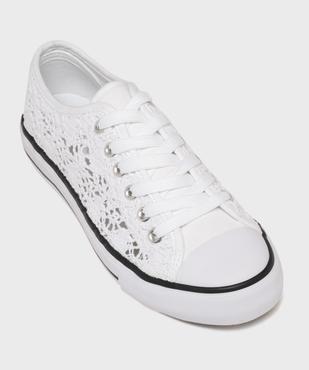 Tennis en toile ajourée façon macramé femme - Follow Me vue5 - FOLLOW ME - GEMO