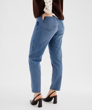 Jean Mom taille haute femme vue3 - GEMO 4G FEMME - GEMO