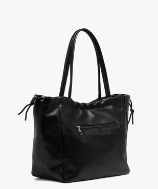 Sac femme forme cabas avec fermeture réglable vue2 - GEMO (ACCESS) - GEMO