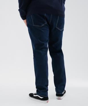 Jean straight en denim de coton stretch homme vue9 - GEMO 4G HOMME - GEMO