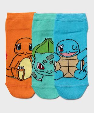 Chaussettes tige basse imprimées garçon (lot de 3) - Pokémon vue1 - POKEMON - GEMO