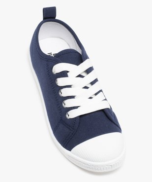 Baskets fille en toile à bout renforcé fermeture lacets vue5 - GEMO (ENFANT) - GEMO