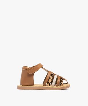 Sandales à brides dessus et semelle intérieure cuir bébé fille - NA! vue2 - NA! GEMO FOR GOOD - GEMO