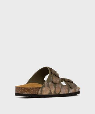 Sandales brillantes à semelle intérieure cuir anatomique femme vue4 - VALENTINA BALDA - GEMO