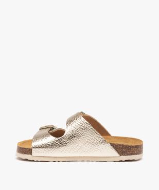 Mules fille à talon plat et larges brides ajustables vue3 - GEMO (ENFANT) - GEMO