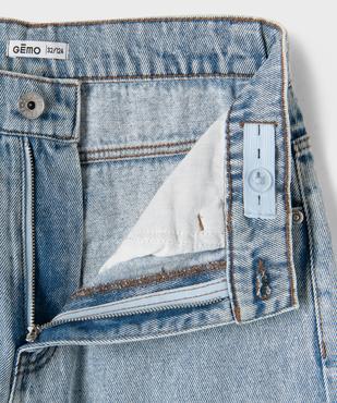 Jean loose en denim 100% coton délavé garçon vue2 - GEMO (JUNIOR) - GEMO