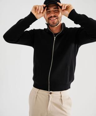 Gilet zippé à col montant homme vue4 - GEMO (HOMME) - GEMO