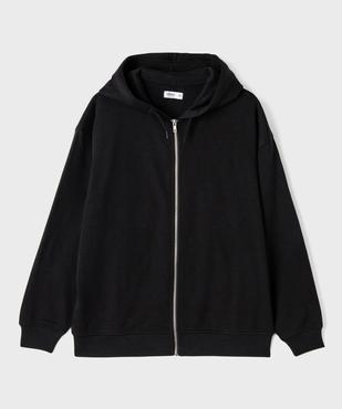 Sweat zippé à capuche fille vue4 - GEMO 4G FILLE - GEMO