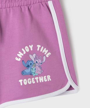 Short en maille avec motifs Stitch fille - Disney vue2 - LILO & STITCH - GEMO