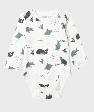 Body manches longues à motifs marins bébé garçon (lot de 3) vue3 - GEMO 4G BEBE - GEMO