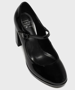 Escarpins vernis à brides avec talon bloc femme - Follow Me vue6 - FOLLOW ME - GEMO