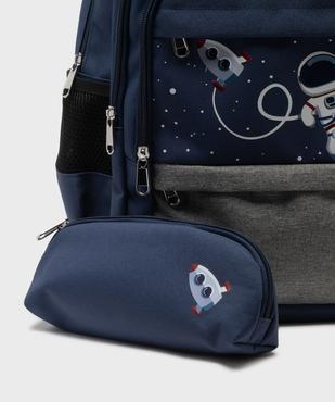 Sac à dos multipoche imprimé avec trousse assortie enfant vue4 - GEMO (ACCESS) - GEMO