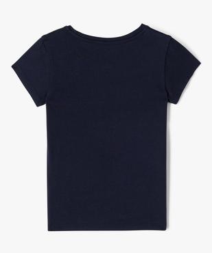Tee-shirt à manches courtes à motif girly fille vue3 - GEMO (ENFANT) - GEMO