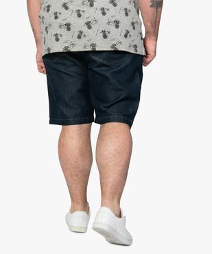 Bermuda en jean homme brut vue3 - GEMO (G TAILLE) - GEMO