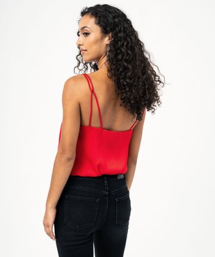 Blouse à bretelles en satin femme vue3 - GEMO(FEMME PAP) - GEMO