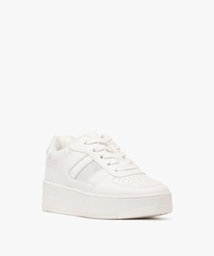 Baskets fille compensées avec détail pailleté - Camps United vue2 - CAMPS - GEMO