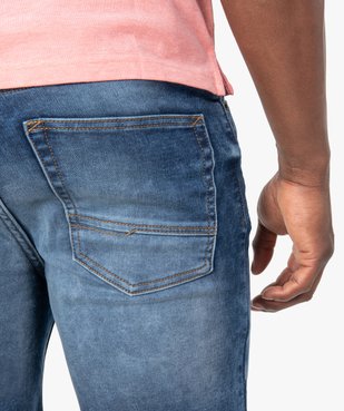 Bermuda homme en jean délavé vue2 - GEMO (HOMME) - GEMO