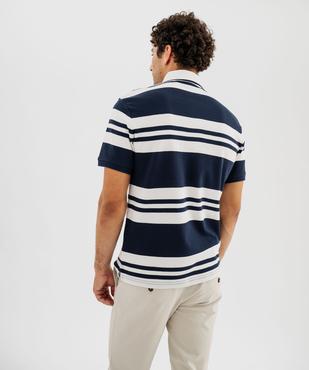Polo manches courtes à rayures homme vue4 - GEMO 4G HOMME - GEMO