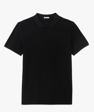 Polo à manches courtes en coton homme vue4 - GEMO 4G HOMME - GEMO