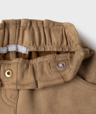 Ensemble 2 pièces short en suédine + collant épais bébé fille - LuluCastagnette vue2 - LULUCASTAGNETTE - GEMO