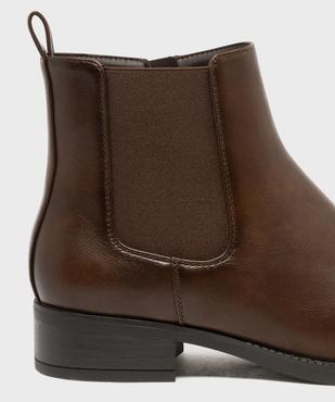 Boots Chelsea à petit talon et zip femme - Valentina Baldano vue6 - VALENTINA BALDA - GEMO