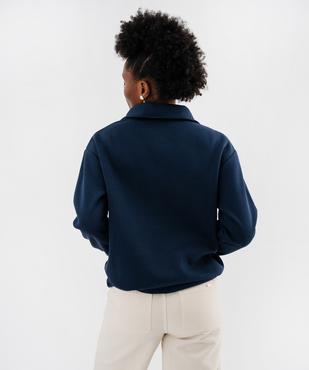 Sweat col montant zippé femme - LuluCastagnette vue3 - LULU CASTAGNETTE G4G D - GEMO