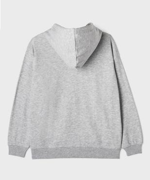 Sweat zippé à capuche fille vue4 - GEMO 4G FILLE - GEMO